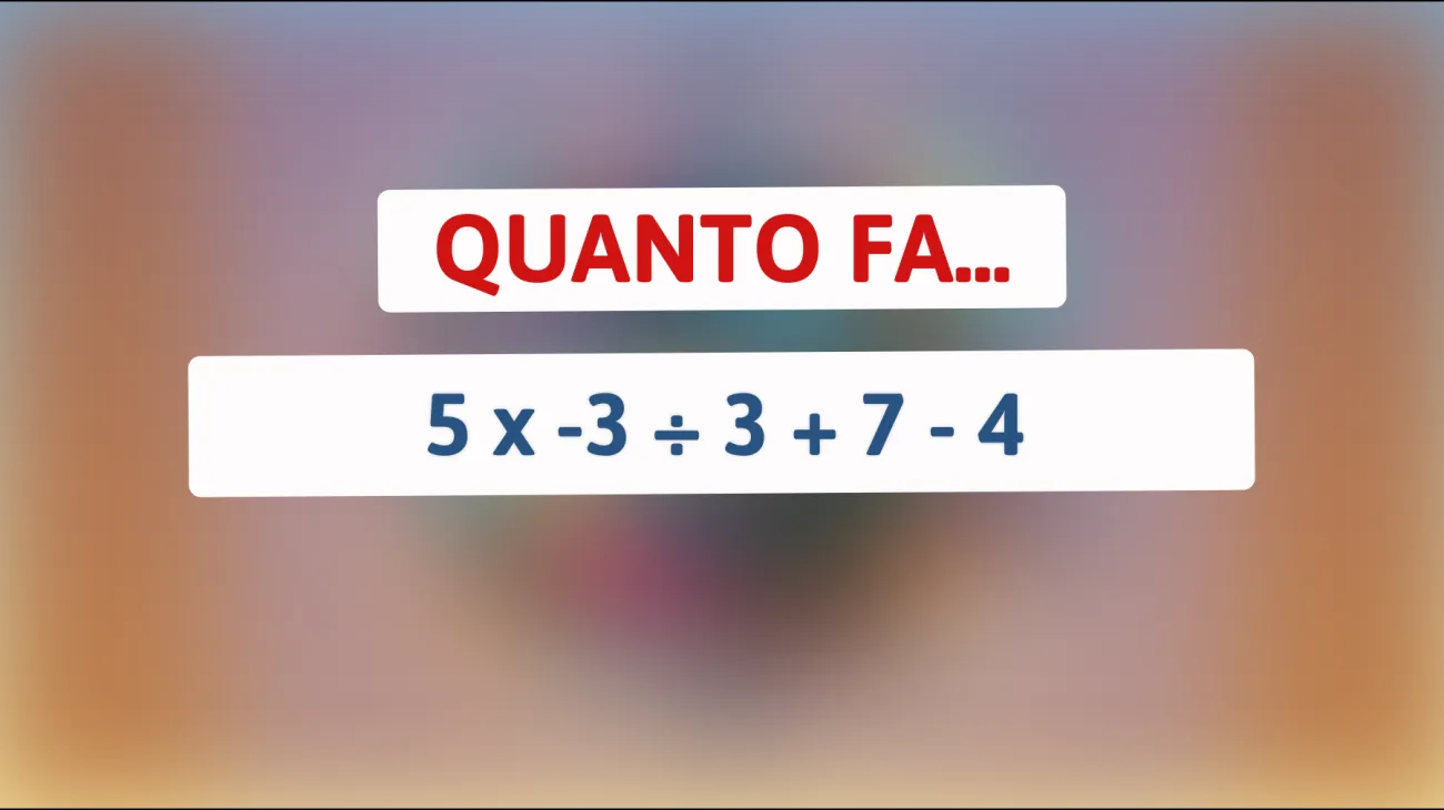 \"Solo i veri geni possono risolvere questo enigma matematico: puoi farti valere?\""